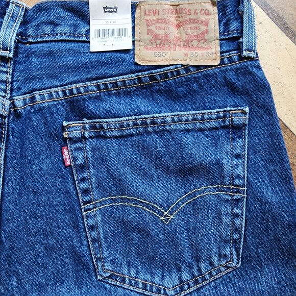 NWT Levi's Mens 550 Relaxed Fit Jeans Size 35x34 - Picture 13 of 14